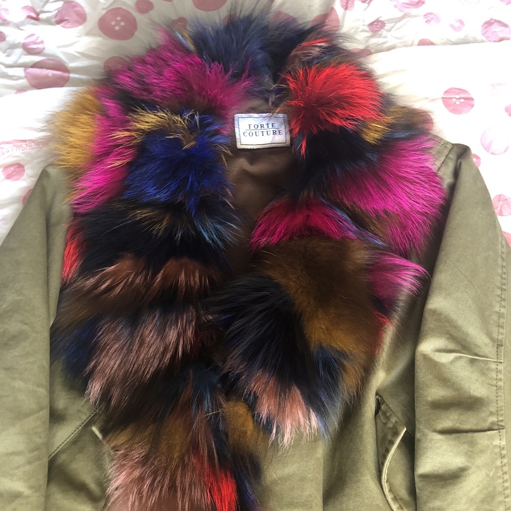 Forte Couture Fur Trim Parka